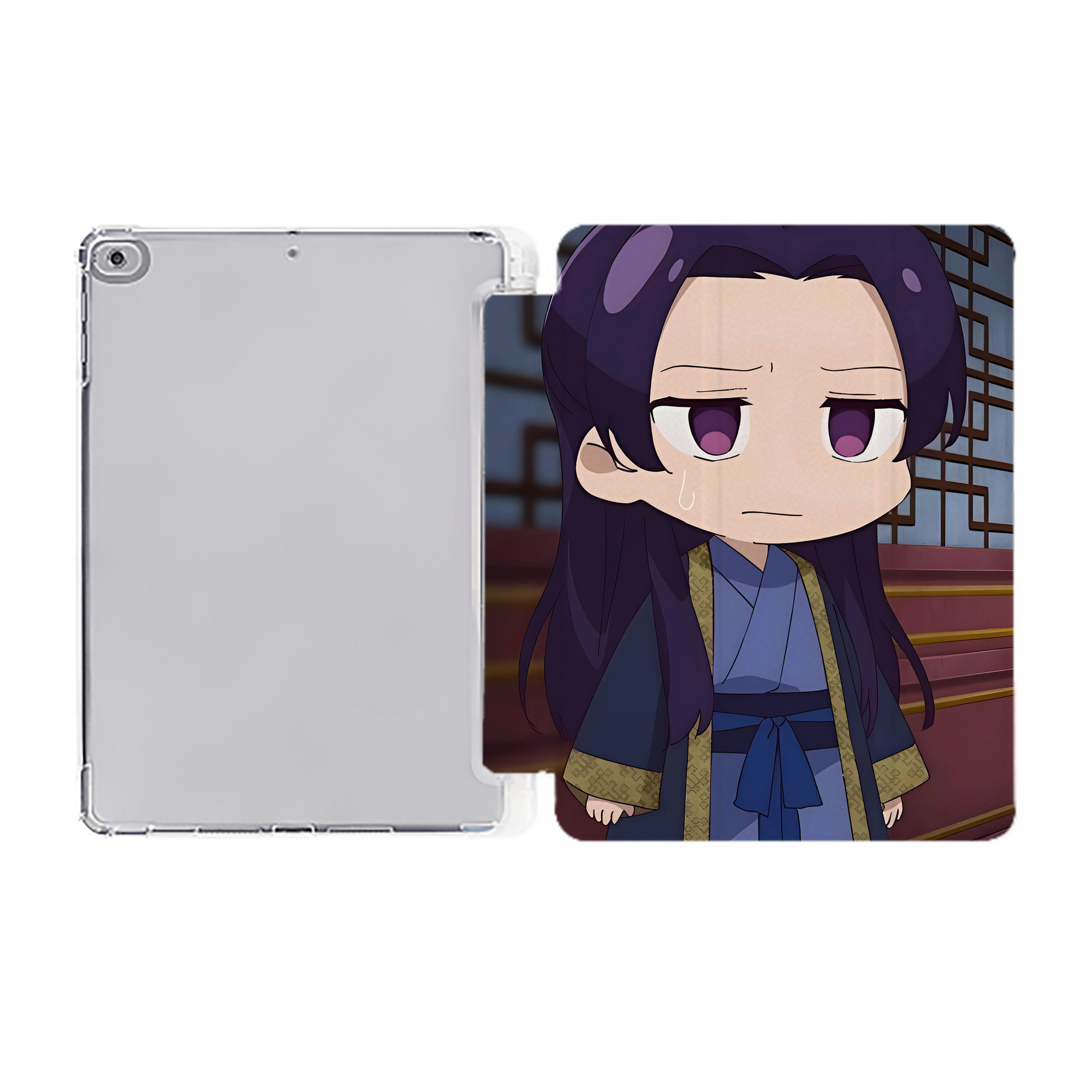 （画像用） 薬屋のひとりごと The Apothecary Diaries IPad ケース ペン収納付き 三つ折りスタンド PUレザー×シリコン 対応機種9.5/10.5/10.9インチ
